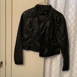 Faux leather jacket